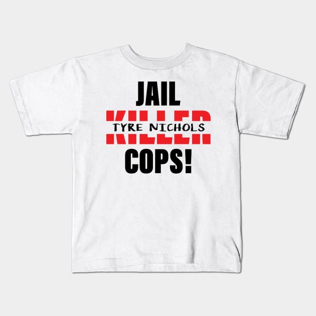 justice for Tyre Nichols Kids T-Shirt by S-Log